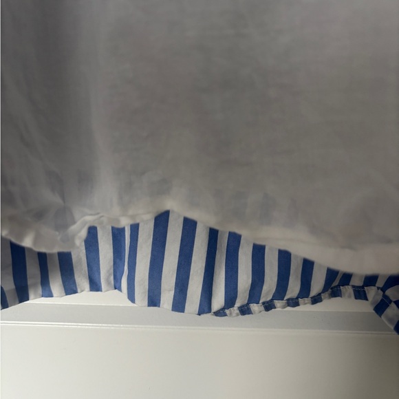 GAP blue and white stripe shirt dress size Large - Picture 7 of 9
